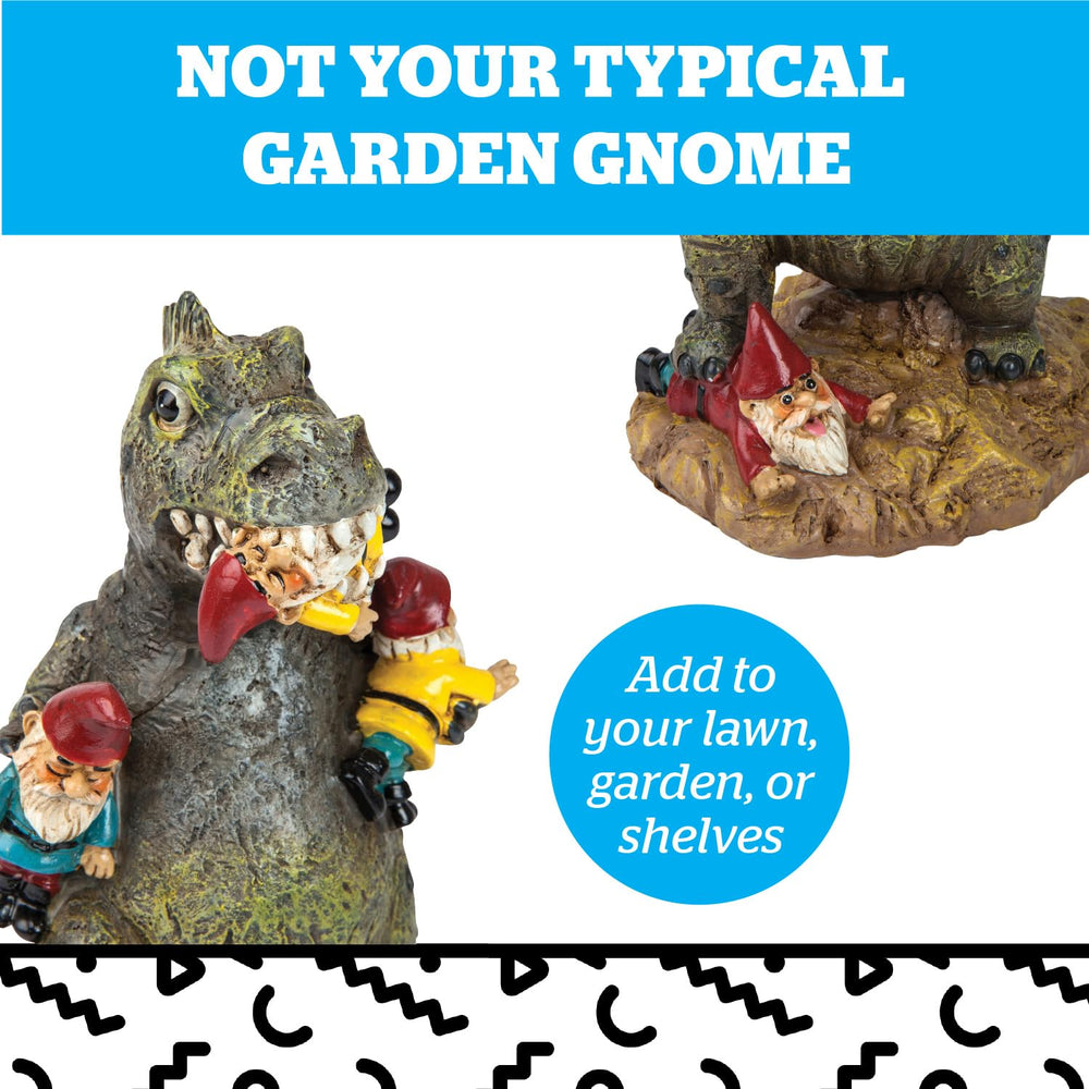 BigMouth Inc gnome staged in planting bed adding playful charm to garden