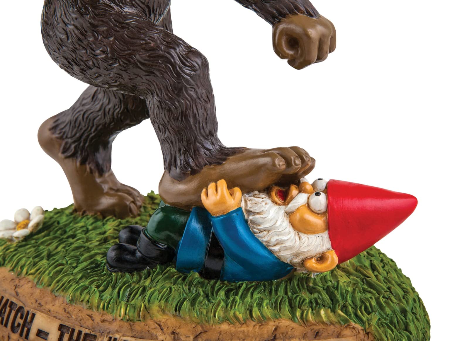 BigMouth Inc Sasquatch displayed in a garden adding humorous curb appeal