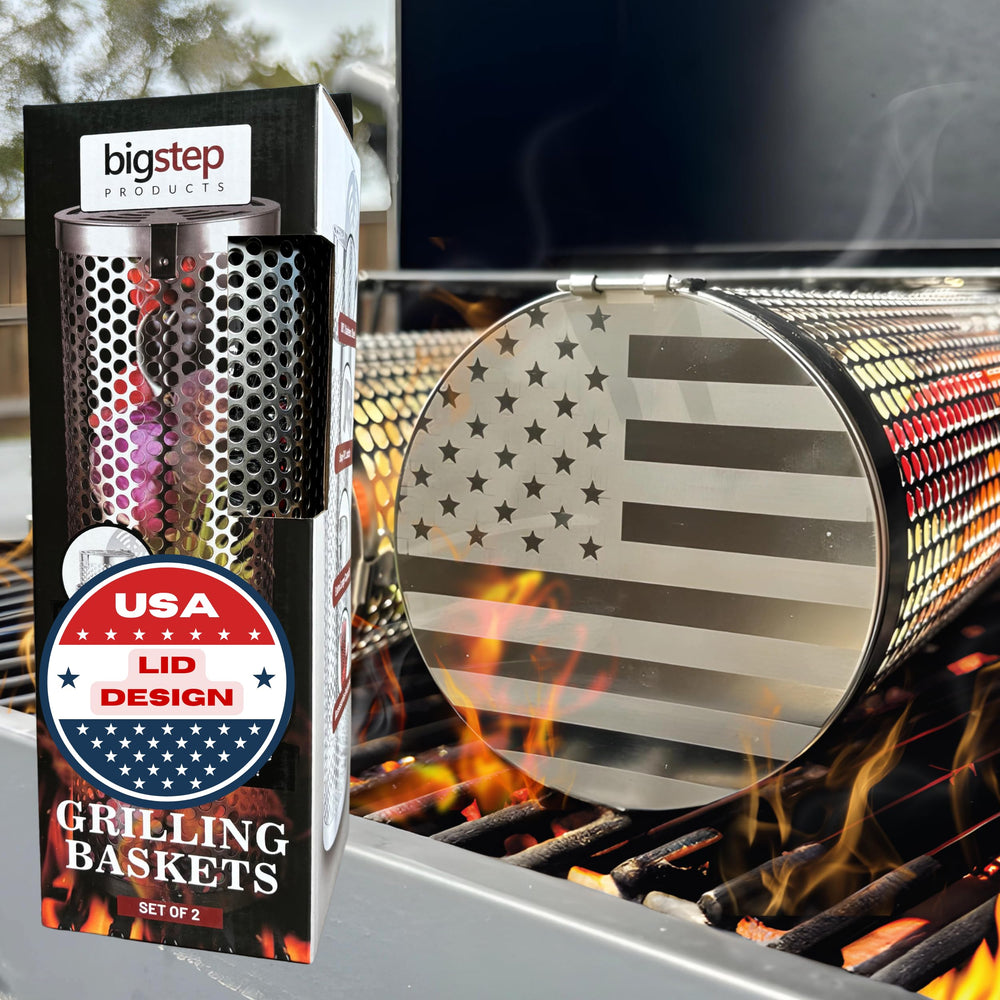 BigStep front packaging showing kit and patriotic lid, promotes gift-ready presentation