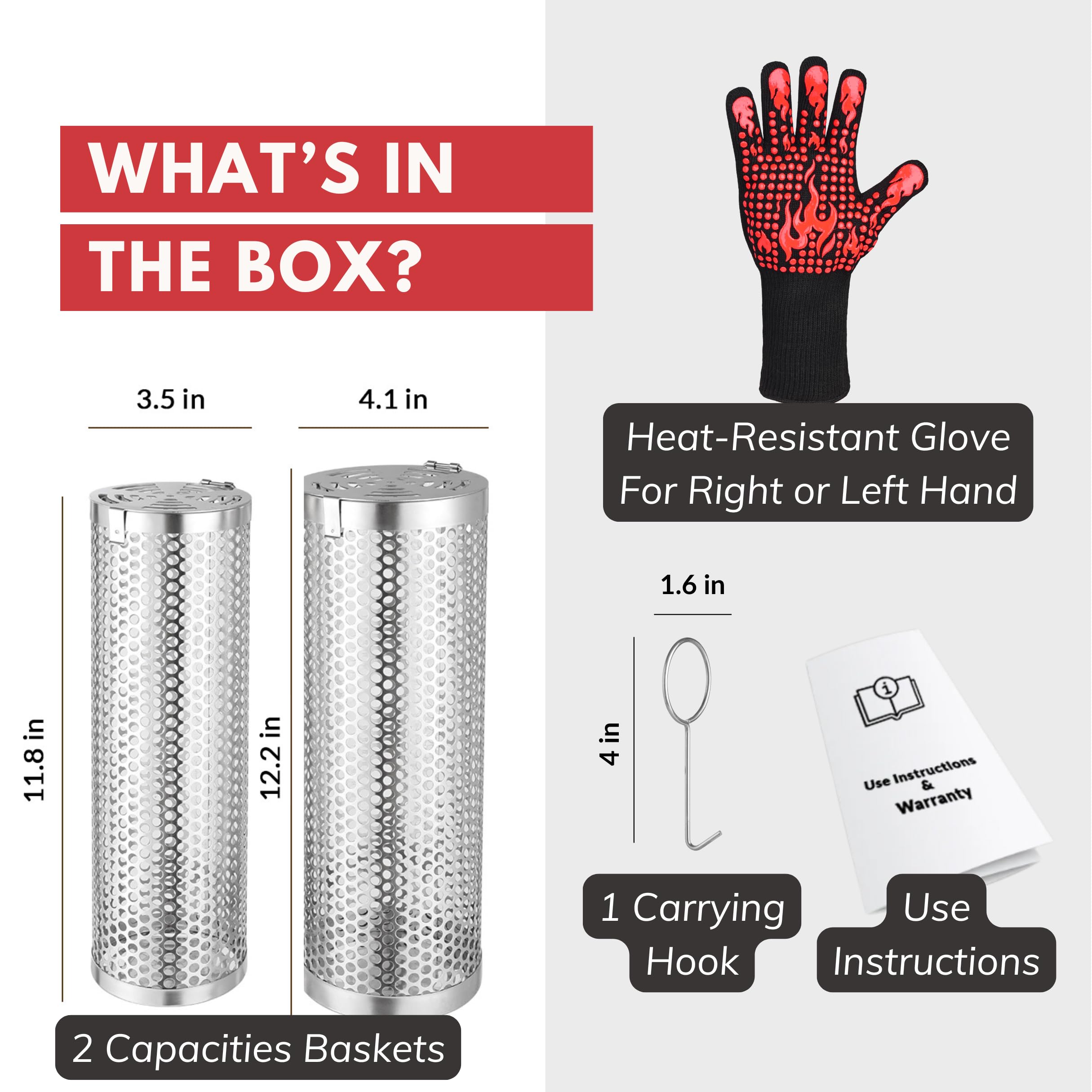 BigStep lifting hook close-up, enables safe and easy basket transfer