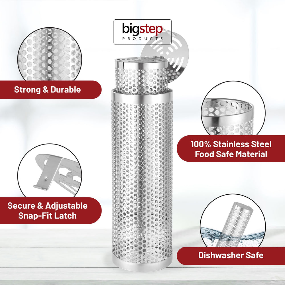 BigStep L and XL baskets side-by-side showing capacity difference for family meals
