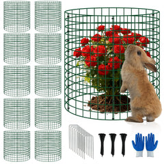 Bigwish front view of assembled plant cages showing organized protection benefit