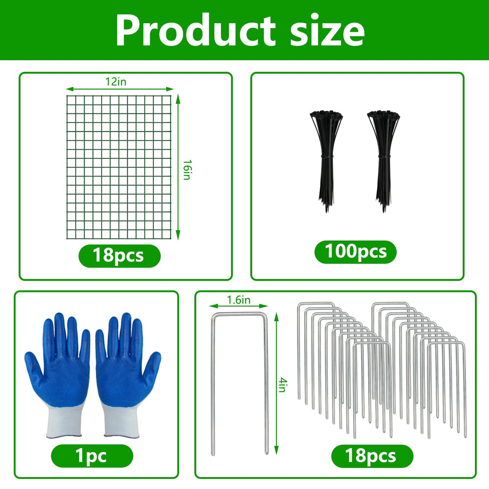 Bigwish ground stake inserted securing cage for stable wind and animal resistance