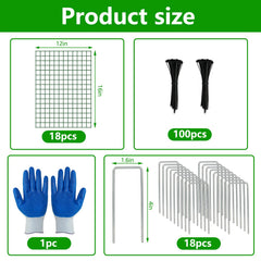Bigwish ground stake inserted securing cage for stable wind and animal resistance