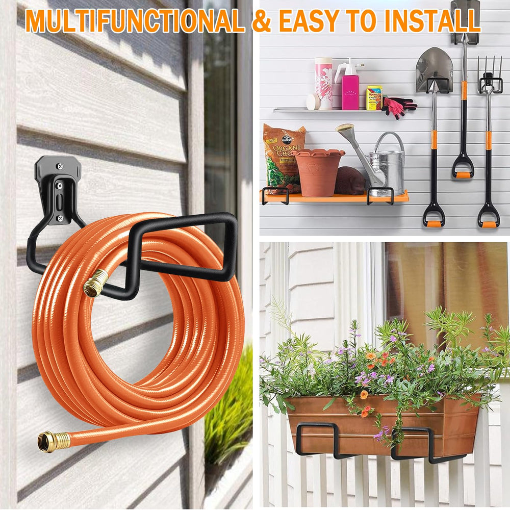BIJOKETTEN hanger beside garden tools for scale, shows compact sturdy size