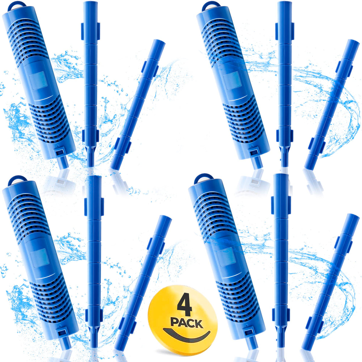 Bilinavy blue pack of four mineral sticks shown front for easy replacement benefit