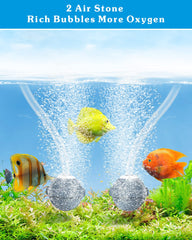 Biling aerator pump close-up highlighting IPX5 waterproof housing and quiet operation