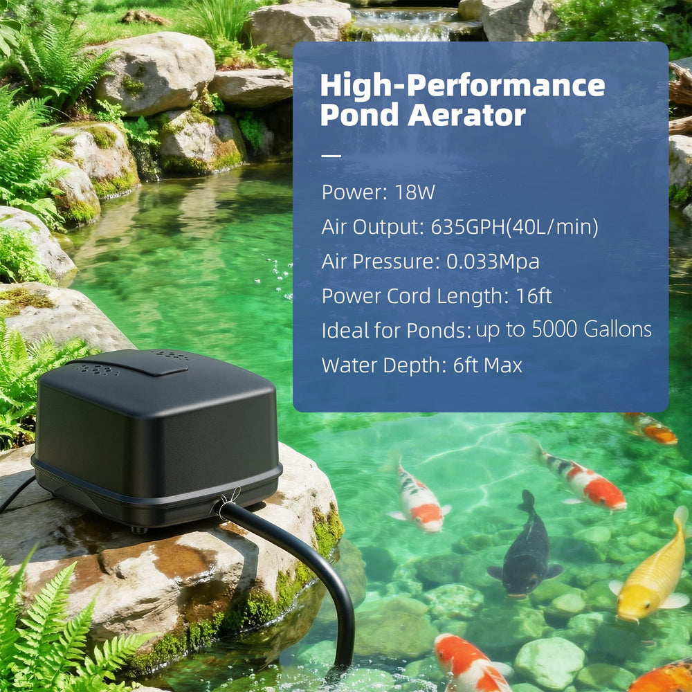 Biling aerator side profile highlighting weatherproof housing and stable mount for longevity