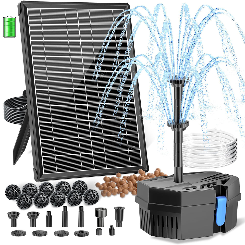 Biling front packaging showing pump kit and components for easy setup