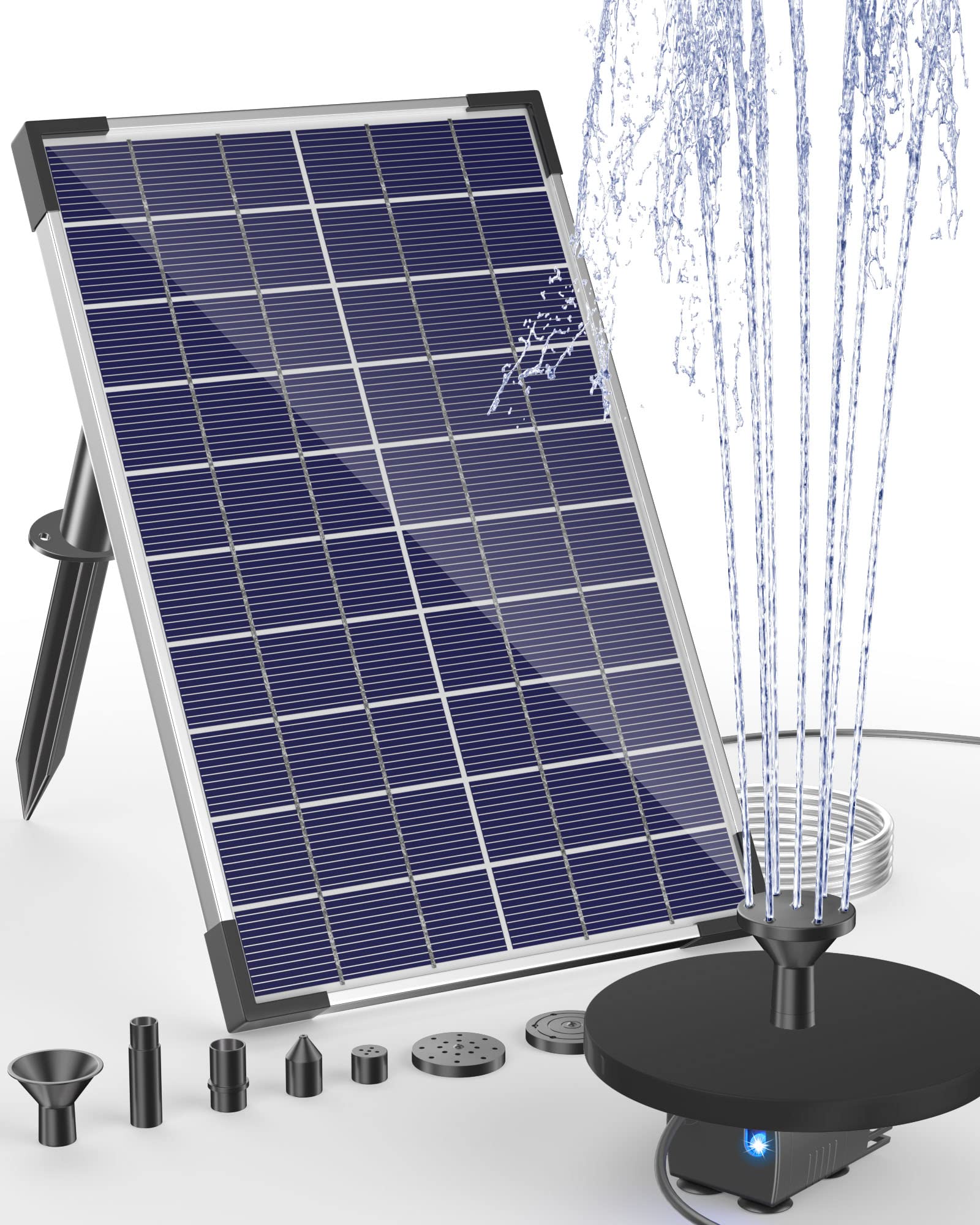 Biling front packaging showing kit contents and benefit of solar power