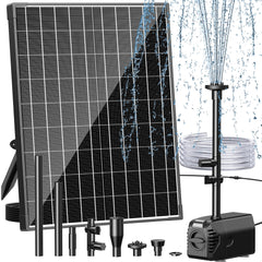 Biling solar pump front view showing panel and pump for easy outdoor setup