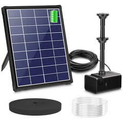 Biling front panel and pump showing compact outdoor fountain benefits