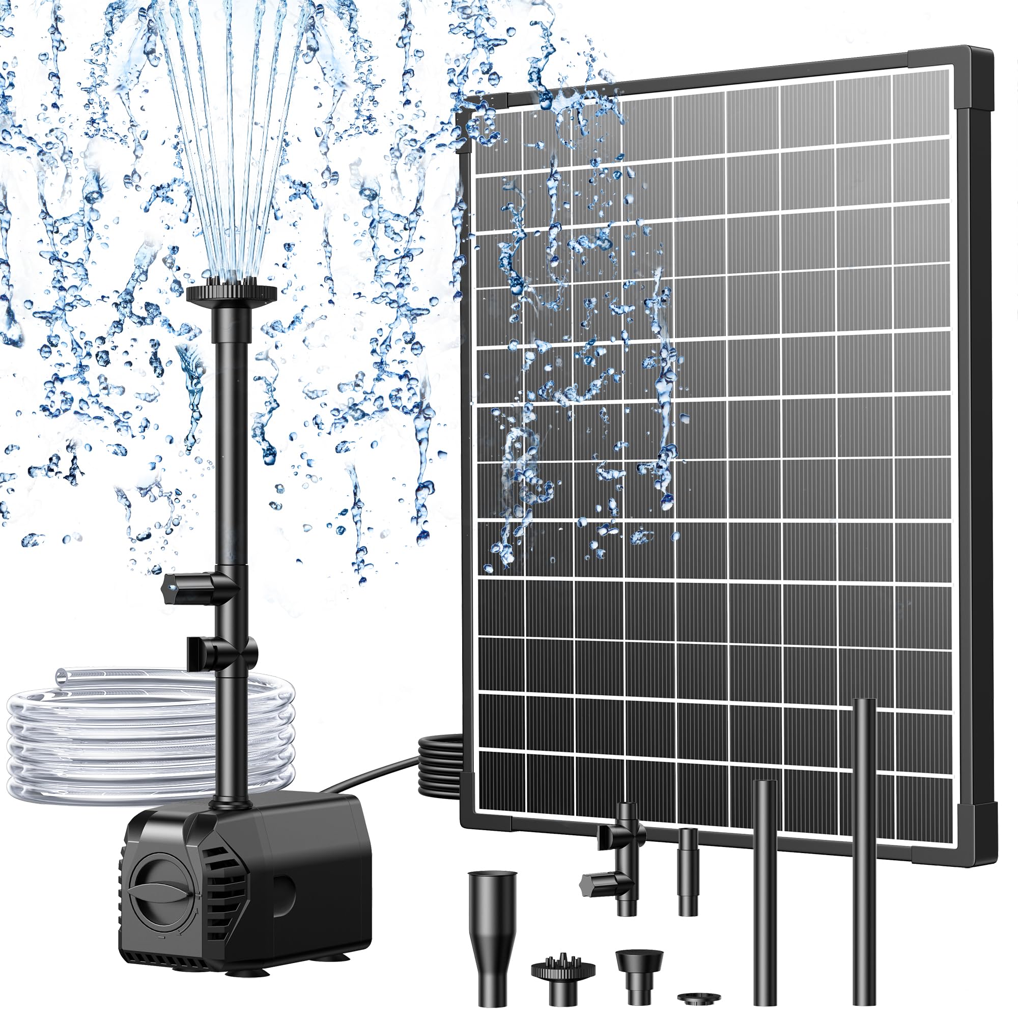 Biling front panel and pump showing full kit benefits and compact design