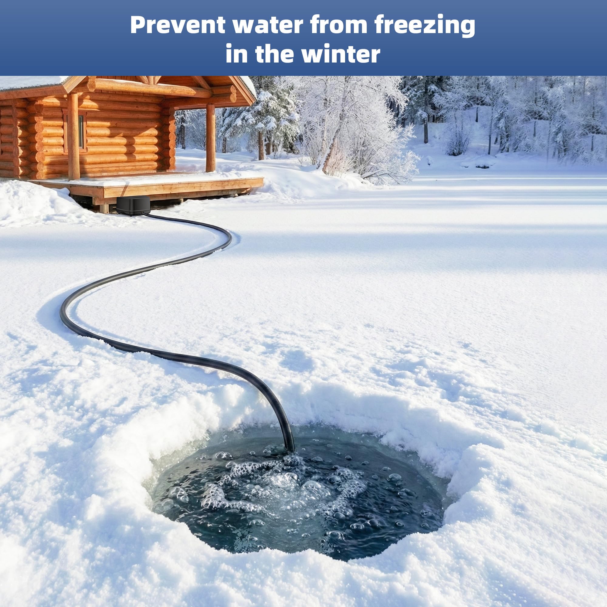 Biling installation with tubing showing easy hookup and flexible placement convenience