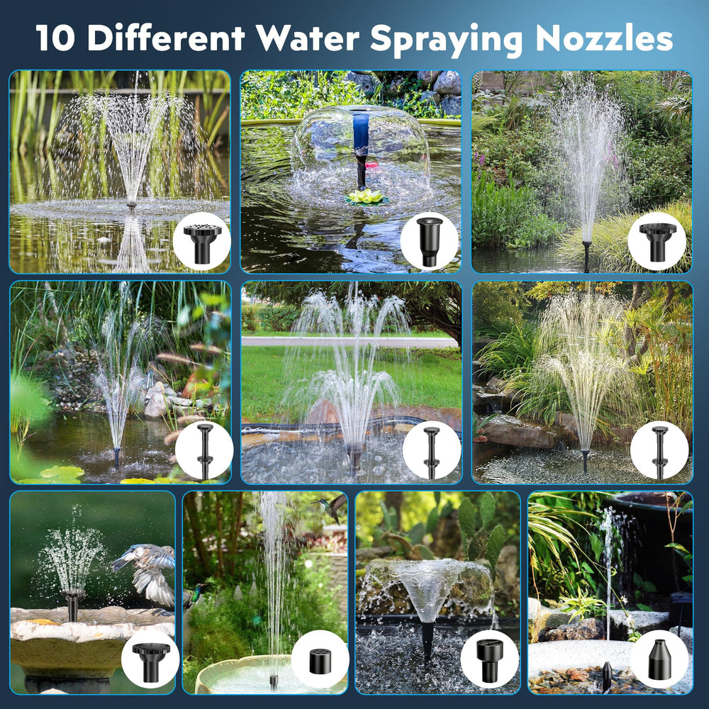 Biling pump operating in a small pond circulating water and improving clarity