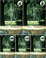 Biling pump installed in bird bath showing gentle aeration benefit