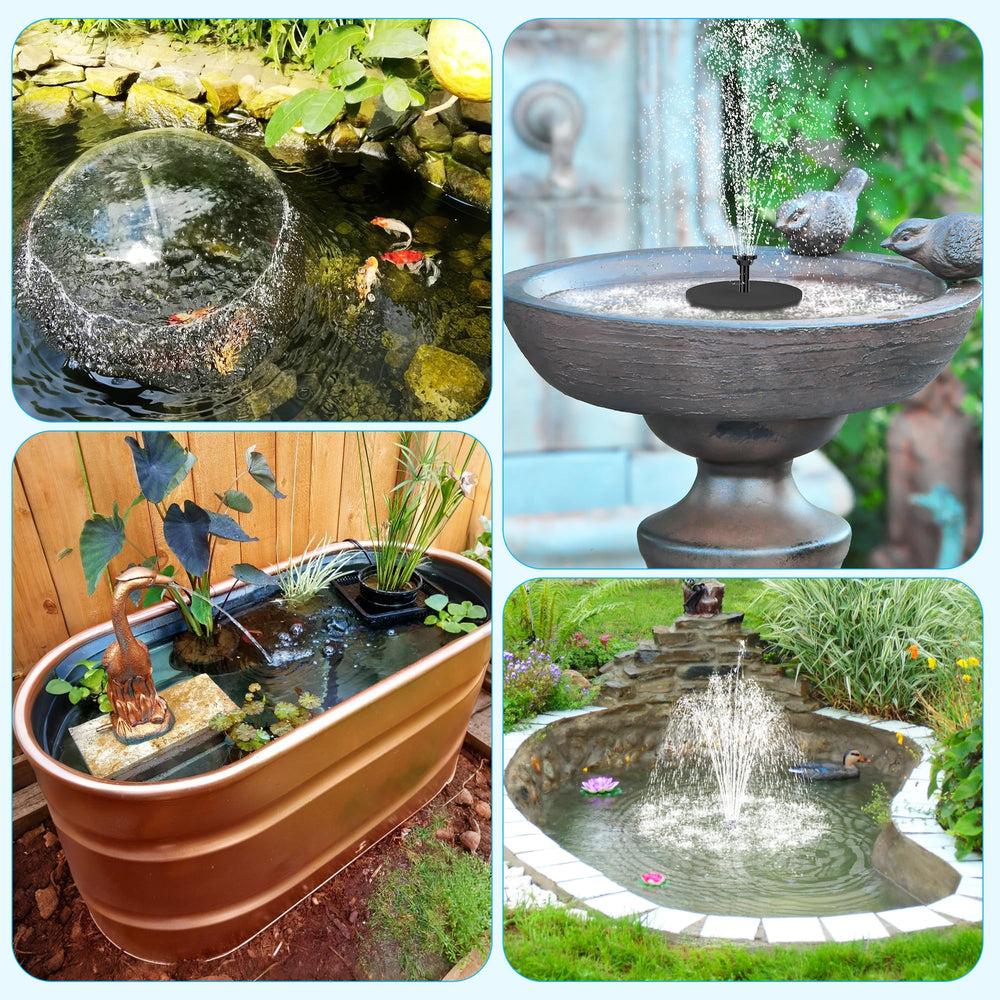 Biling hand-holding fountain showing scale for easy installation