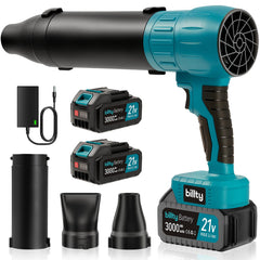 billty front view blower showing compact body and performance benefits