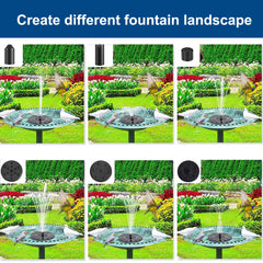 Binager six fountain nozzles array displayed to customize spray patterns and height