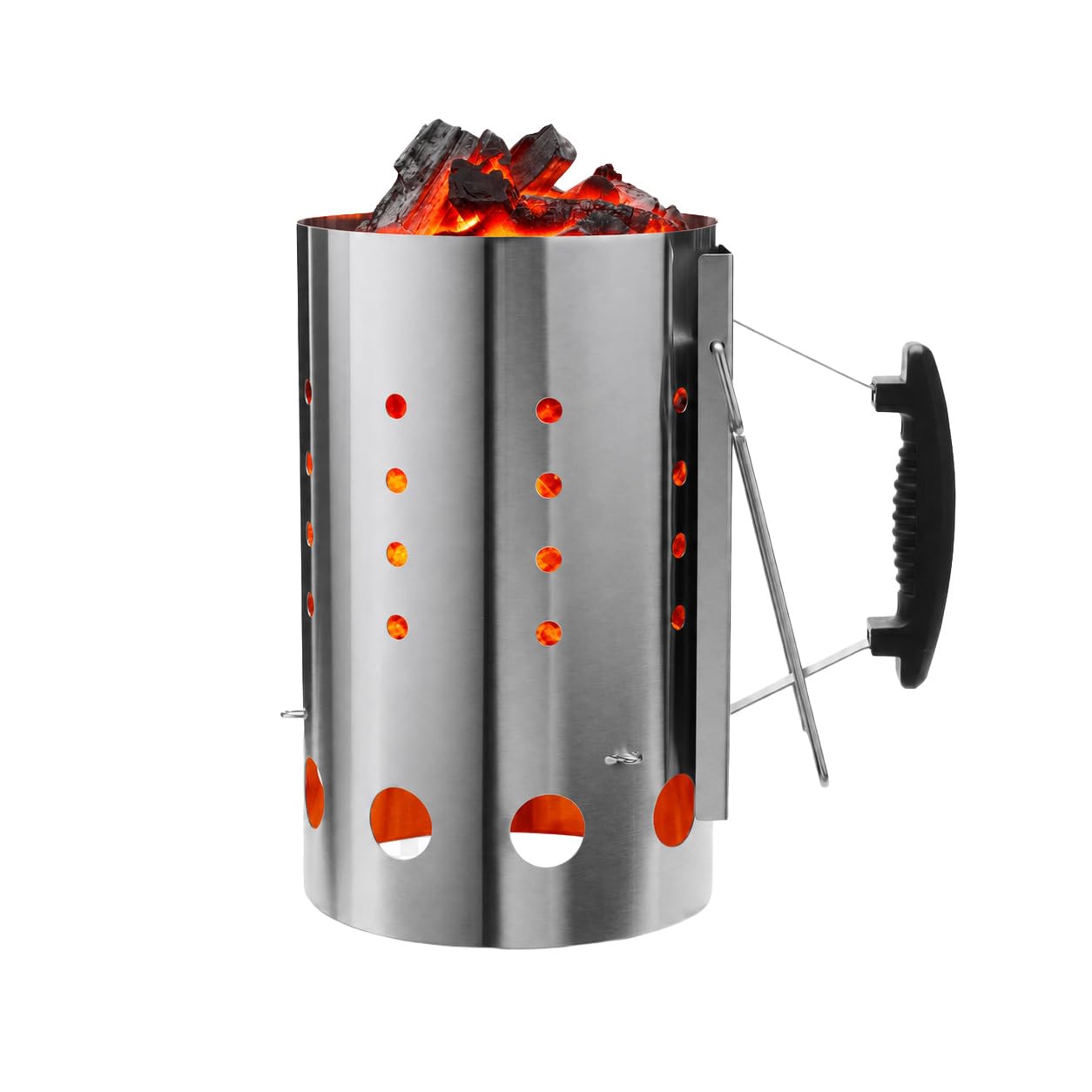 The Bincho Grill front view showing durable stainless steel construction and rust resistance
