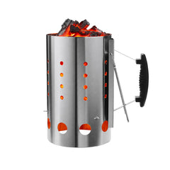 The Bincho Grill front view showing durable stainless steel construction and rust resistance