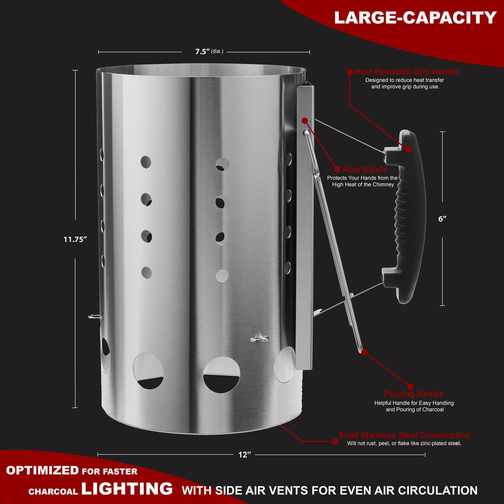 The Bincho Grill interior showing airflow grate and quick charcoal ignition benefit