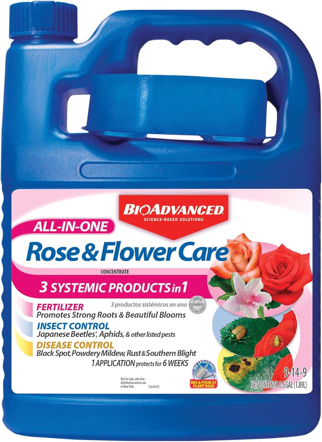 BioAdvanced front label on 64 oz bottle showing product name and benefits