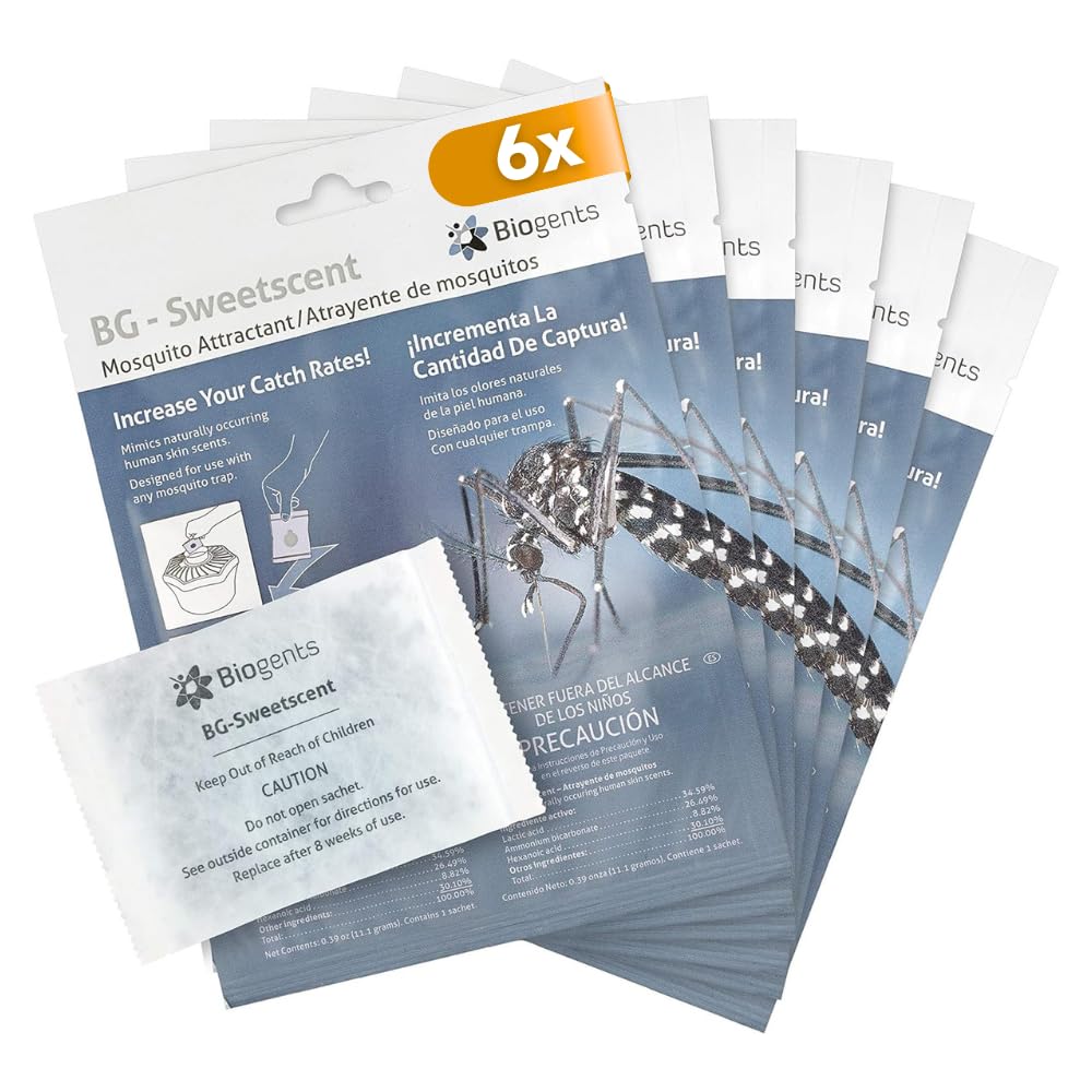 Biogents BG-Sweetscent six-pack front packaging showing product and quantity for convenience