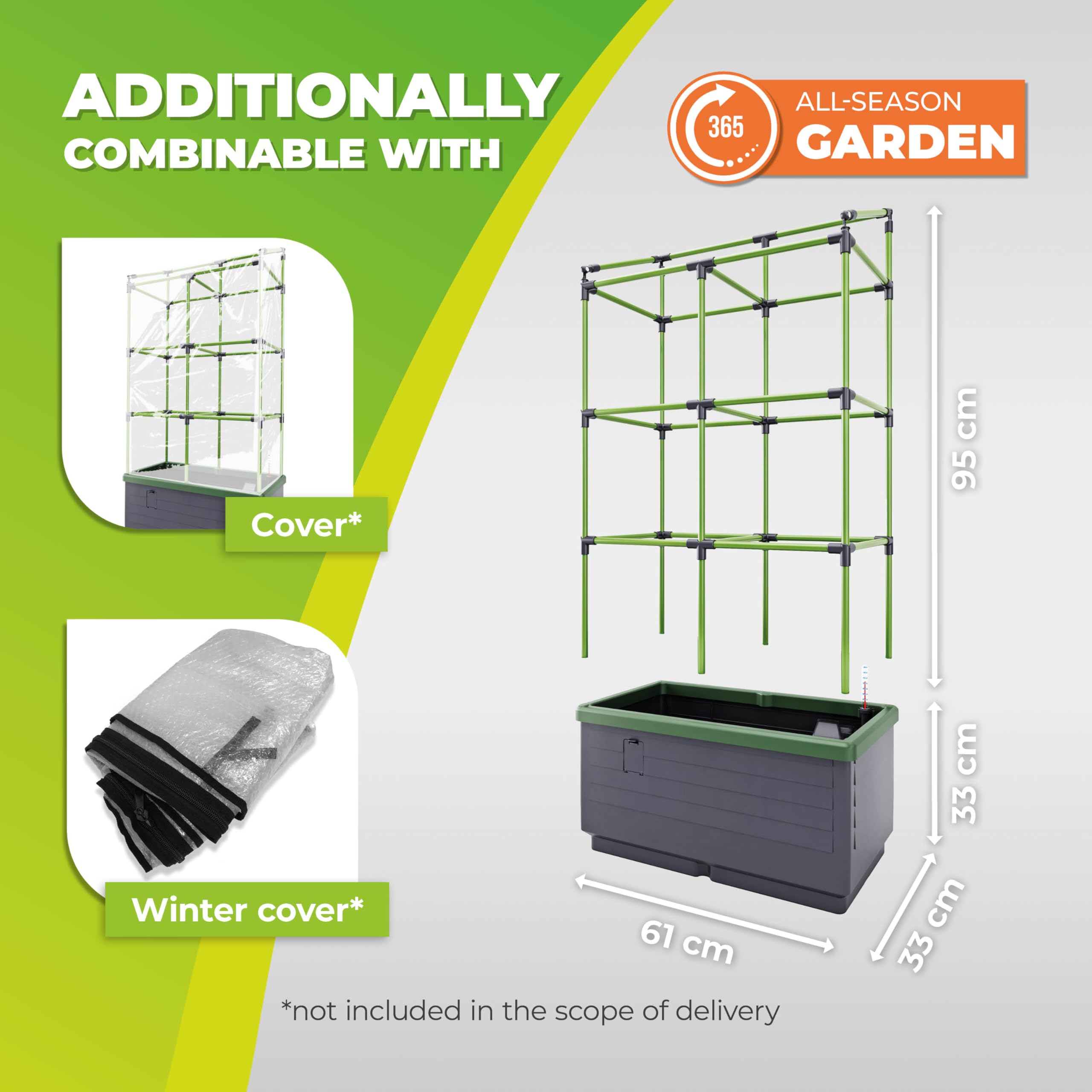 Bio Green on balcony lifestyle shot demonstrating vertical gardening for small outdoor areas
