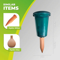 Bio Green cup and lid detail showing rainwater holes and debris protection
