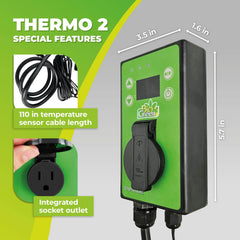 Bio Green Thermo2 clear digital display close-up for fast temperature checks