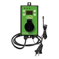 Bio Green Thermo2 front panel showing controls and benefit of easy operation