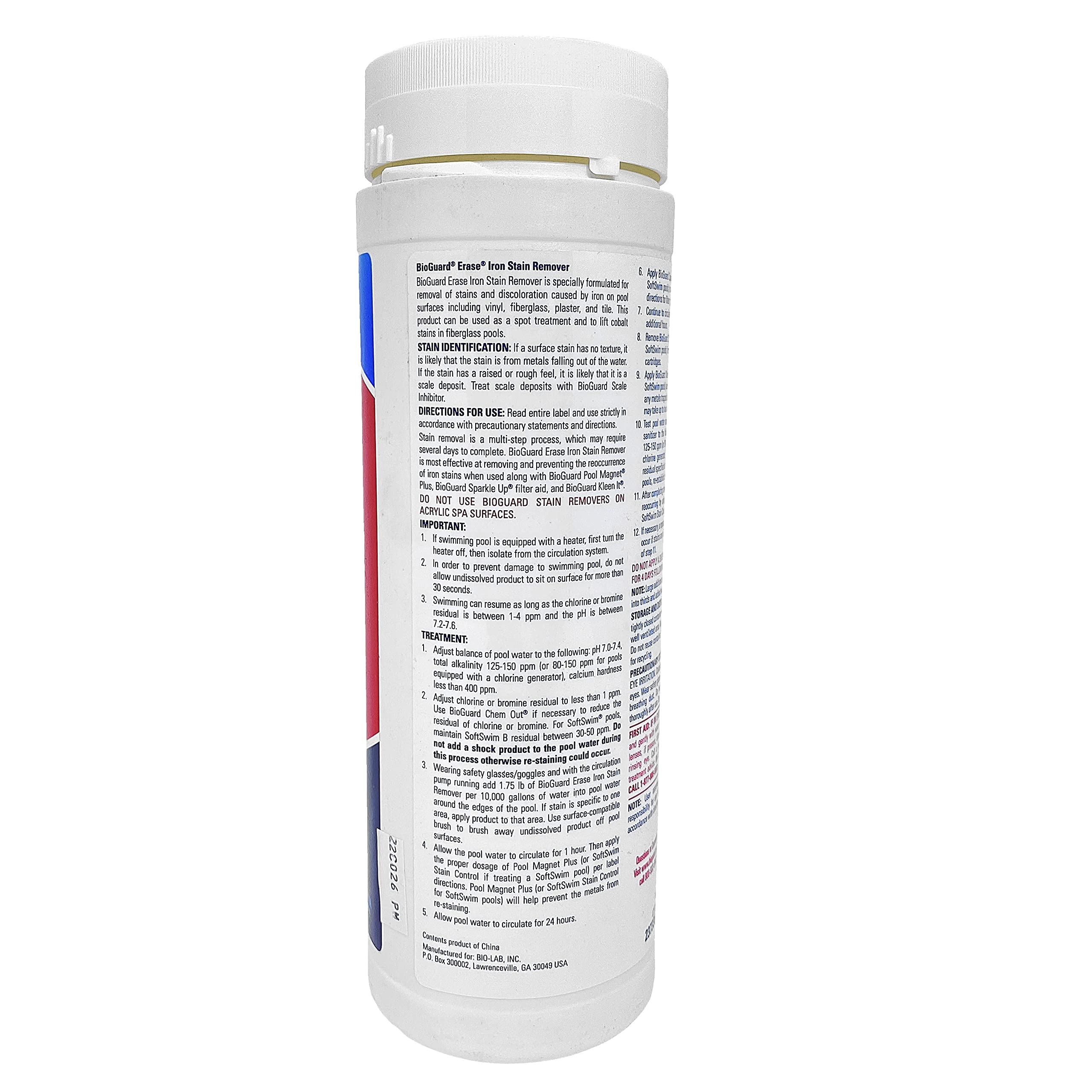 BioGuard Erase powder texture close-up highlighting concentrated formula