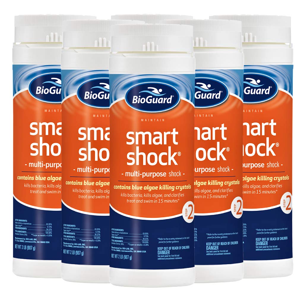 BioGuard Smart Shock 2lb front label showing product benefits and clear instructions