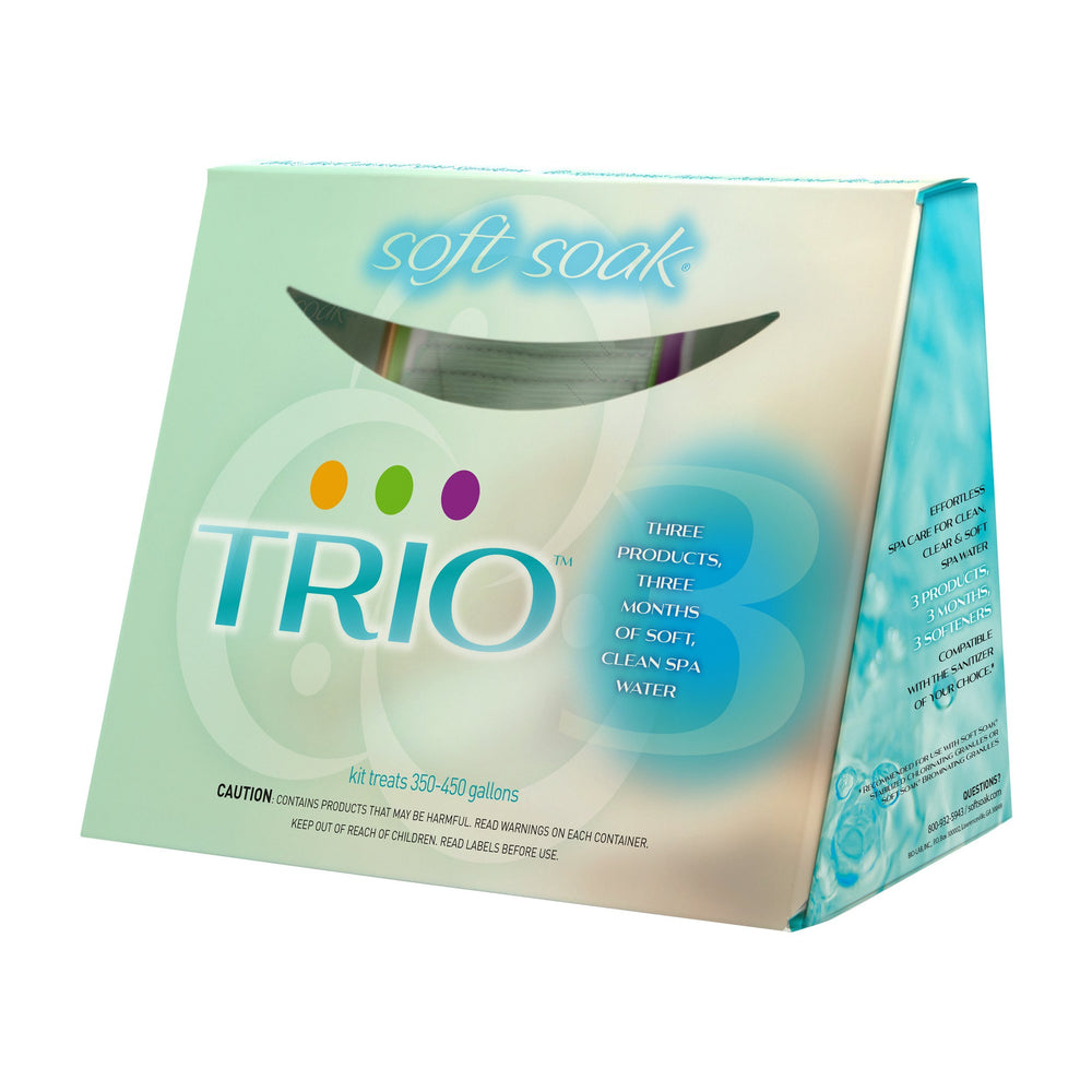 BioGuard TRIO kit front view showing three labeled packets for three-month convenience and easy dosing