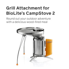 BioLite close-up of steel grill grate highlighting durable surface for searing