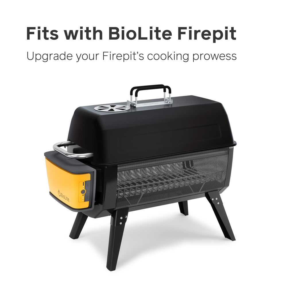 BioLite folding handles lifted to reveal safe, heat-resistant grip and portability