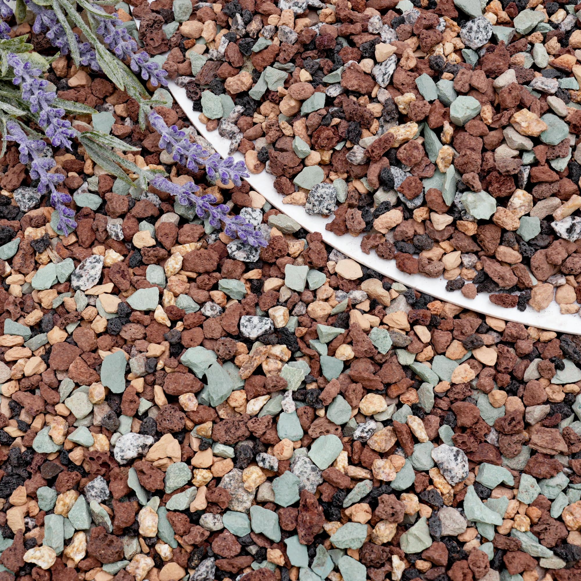 BIOMAND front package showing 10lb lava rocks and clear labeling for easy storage benefit