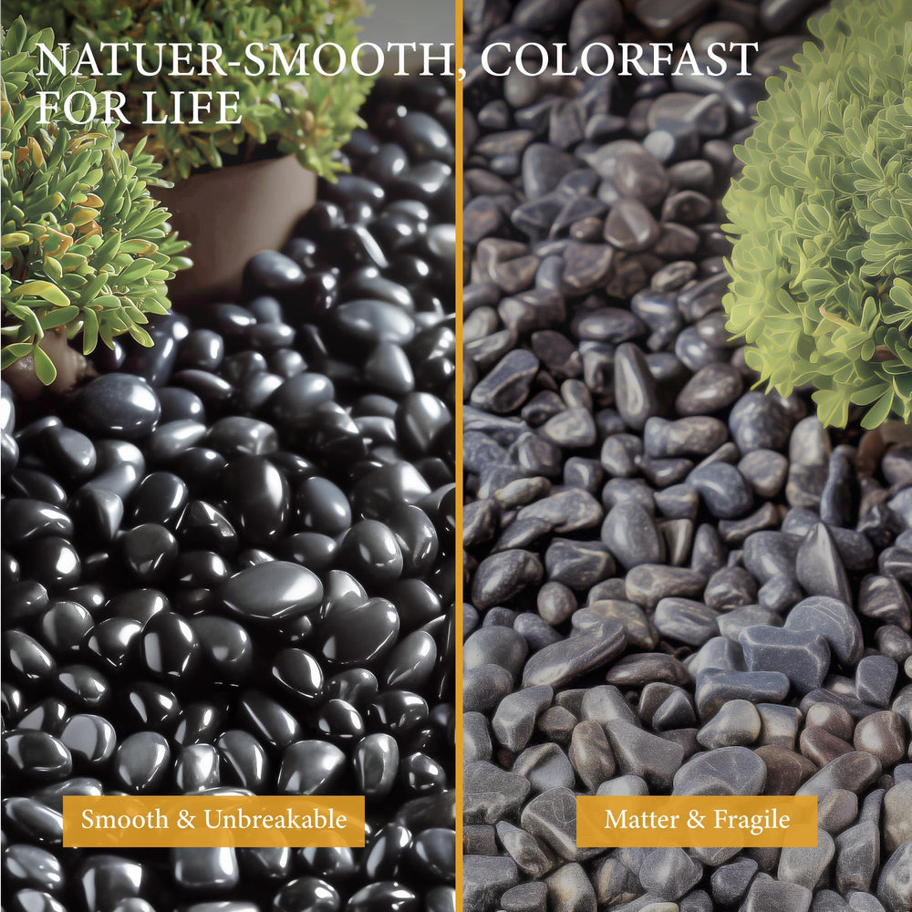 BIOMAND water feature detail emphasizing natural look and splash-resistant stones