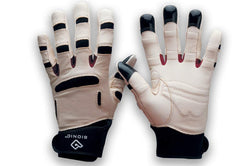 Bionic front view of gloves showing fit and full-leather protection for confident handling