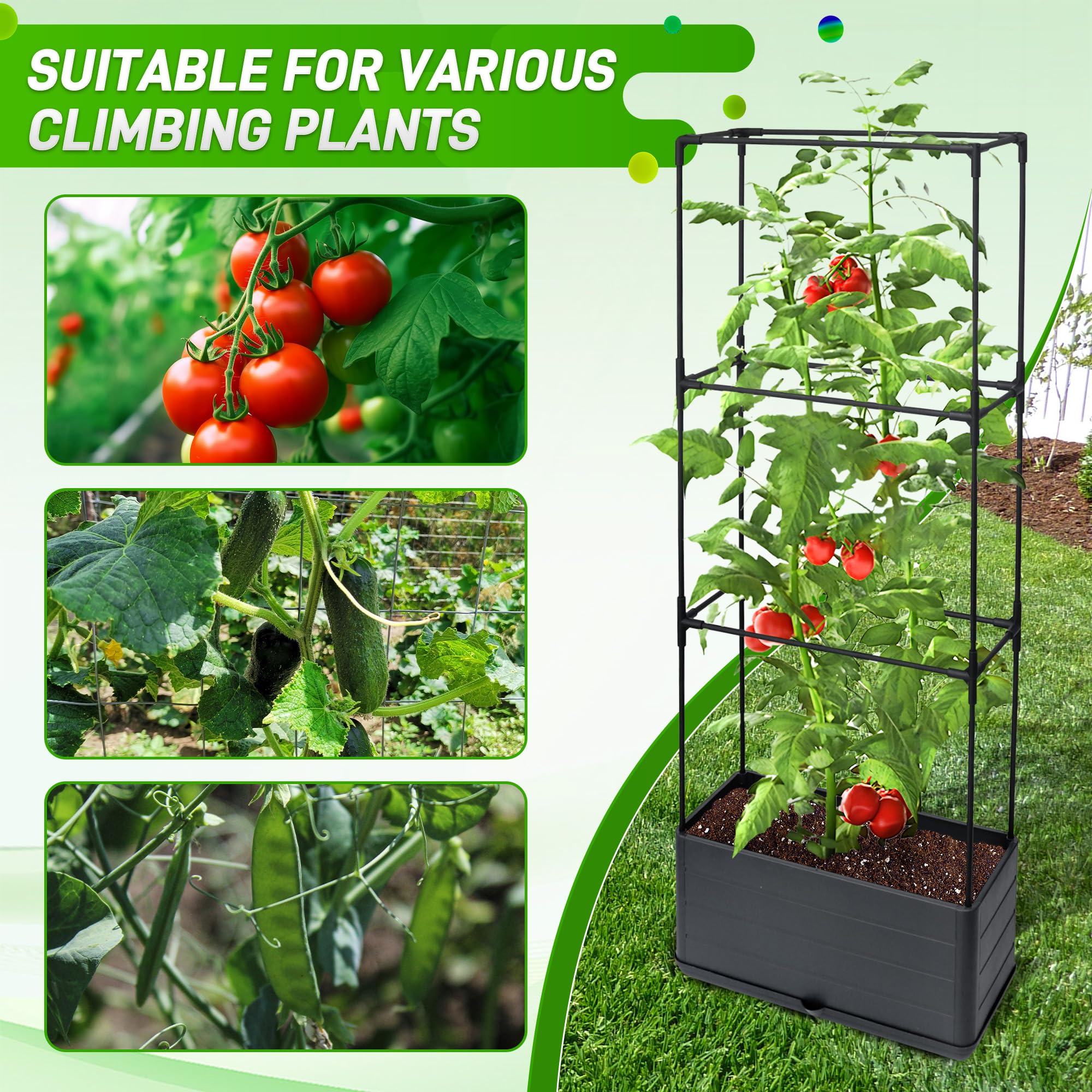 Biotol garden ties and parts neatly arranged showing simple tool-free assembly benefit