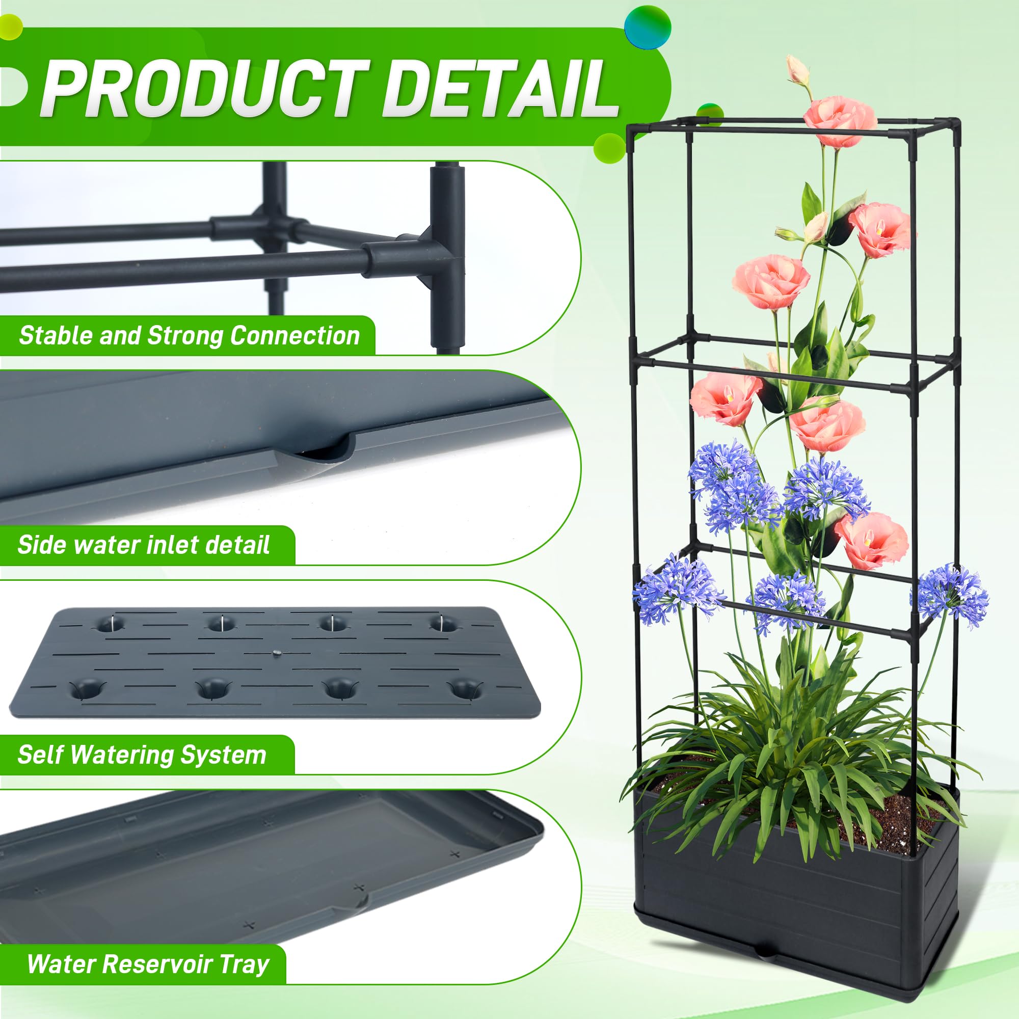 Biotol planter next to chair showing scale and ideal balcony fit benefit