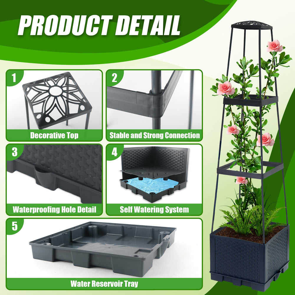 Biotolot in-use on balcony with tomato vines demonstrating productive container gardening benefit