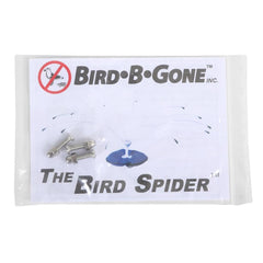 Bird B Gone D-ring and included hardware close-up showing multiple anchoring options