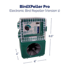 Bird-X BirdXPeller Pro speaker close-up highlighting sound output and clarity benefit