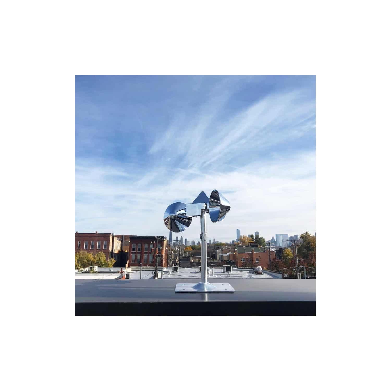 Bird-X installed on railing demonstrating deterrence of roosting birds benefit