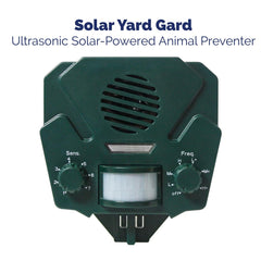 Bird‑X solar panel closeup highlighting solar charging for continuous operation