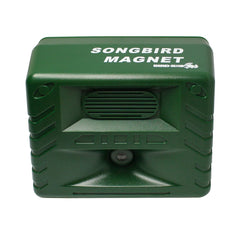 Bird-X side profile displaying weatherproof casing and mounting slots for easy installation