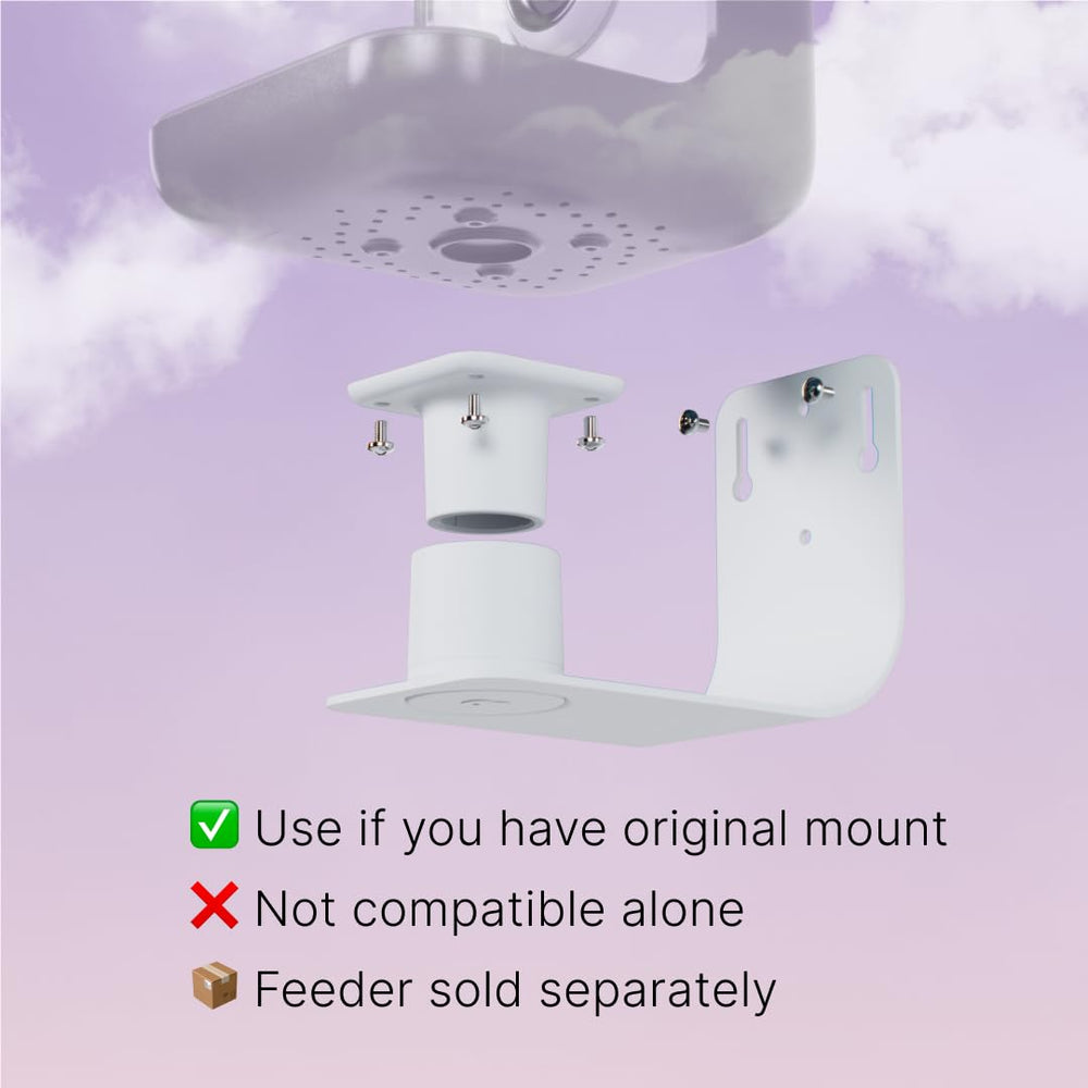 Bird Buddy installed in backyard lifestyle scene showing improved birdwatching