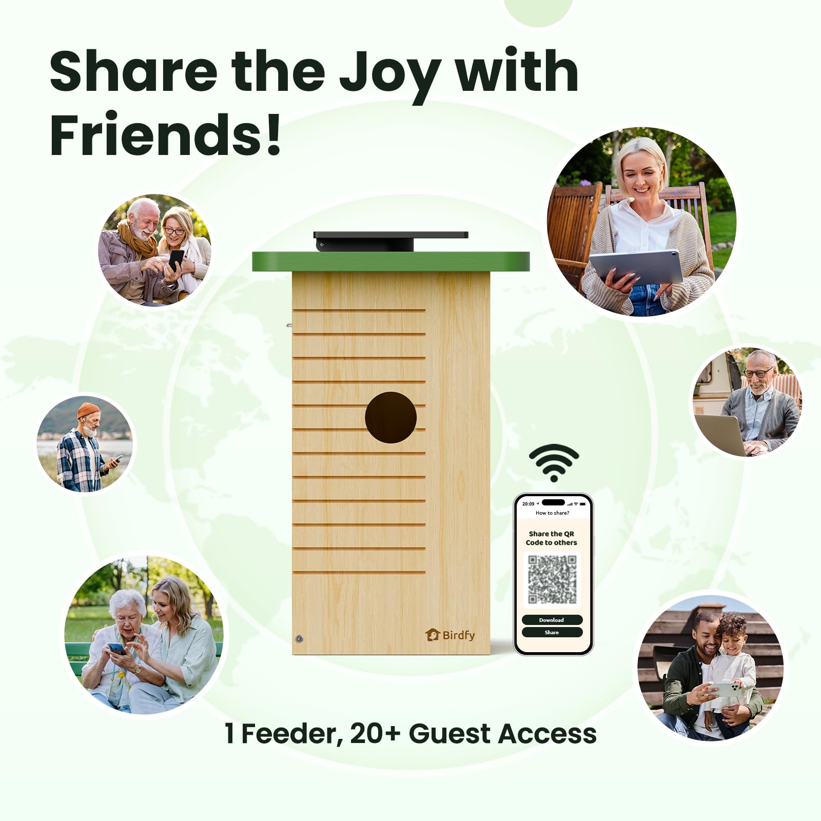 Birdfy in backyard lifestyle scene showing natural integration and educational use